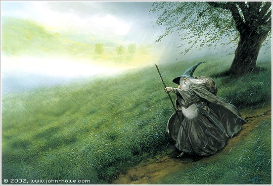 image of Gandalf. Art by John Howe.