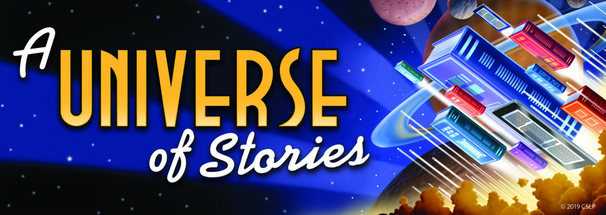 Summer Reading Logo: A Universe of Stories